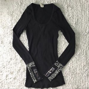 - Free People Thermal with Embellished Fabri…